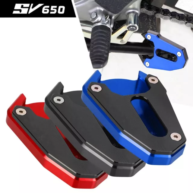 Kickstand Foot Side Stand Extension Pad For Suzuki SV650 SV 650X SFV650 Gladius