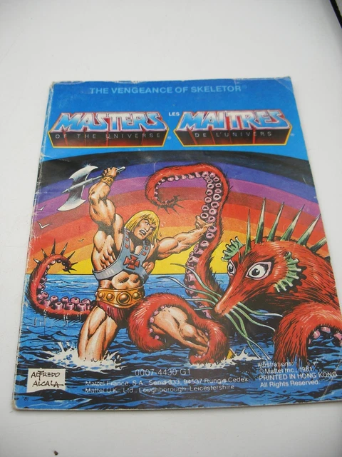 mattel MOTU maitres de l'univers HE-MAN BD booklet livrets mini-comics