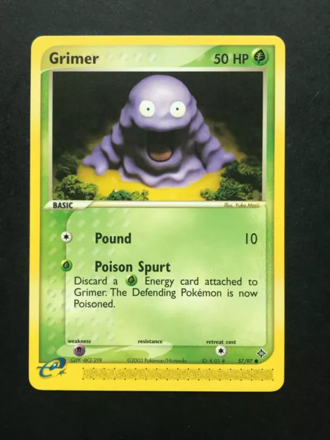 Grimer 57/97 - EX Dragon Set - Normale gemeinsame Nicht-Holo-Pokémon TCG-Karte