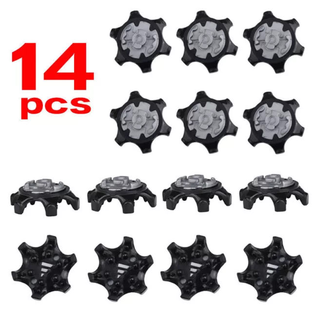 14Pcs Golf Shoe Spikes Replacement Screw Cleat System Studs Fast Twist