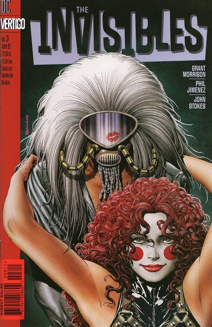 VTG DC Comics Invisibles #3 Comic Book High Grade (2nd Series, 1997)