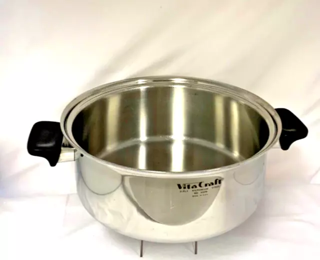 VTG VITA CRAFT 5506 5 Ply Nicromium Steel Pot 6 qt No Lid Made USA 