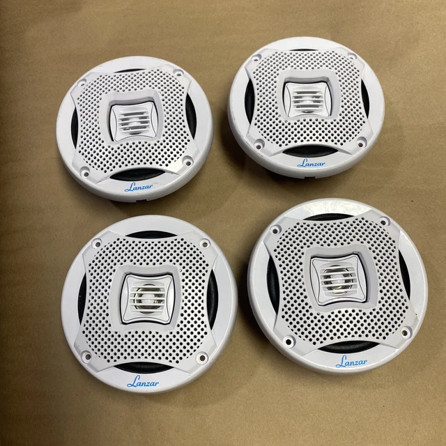 LANZAR AQ5CXW 5.25" 800W 2-Way Marine Boat Speakers Water Resistant White 4 Lots