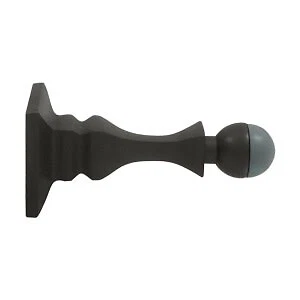 Deltana BDH35 3-1/2" Solid Brass Baseboard Door Bumper Door Stop