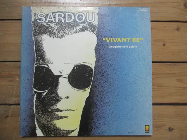 Double 33 T Michel Sardou Vivant 1983 Dedicace + 2 Programmes Et Un Livre 4