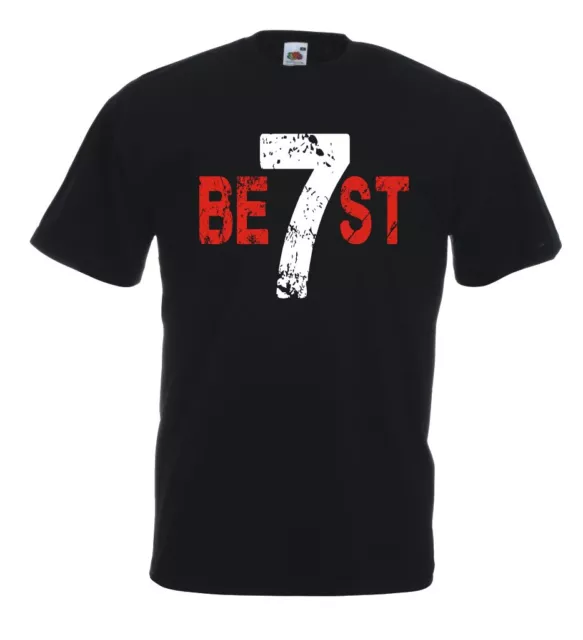 Maglia George Best 7 J420 T-shirt 100% cotone Football Vintage Ultras