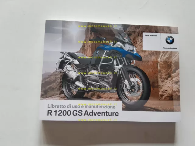 BMW R 1200 GS Adventure 2015 manuale uso manutenzione originale italiano