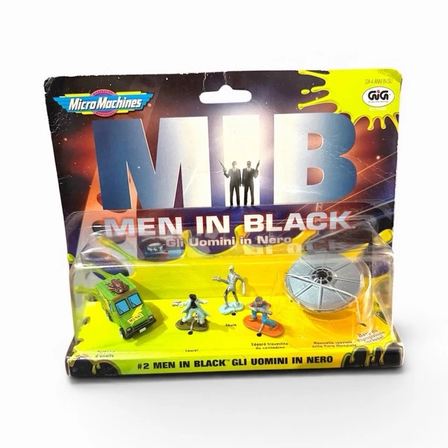 MICRO MACHINES MEN In Black Set #2 Art.75400 vehículo + mini