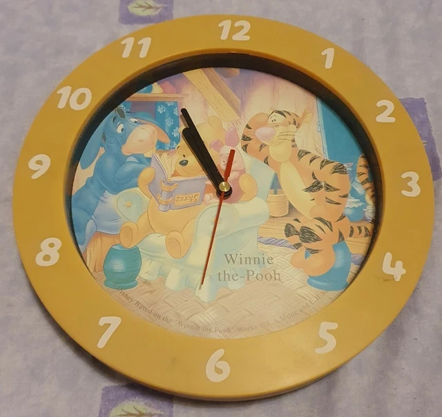 CUTE WINNIE THE Pooh Wall Clock, Disney 7.66 PicClick