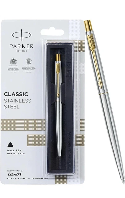 Stylo Parker 25 Roller Bille Acier Brossé — Légendaire, état Comme Neuf