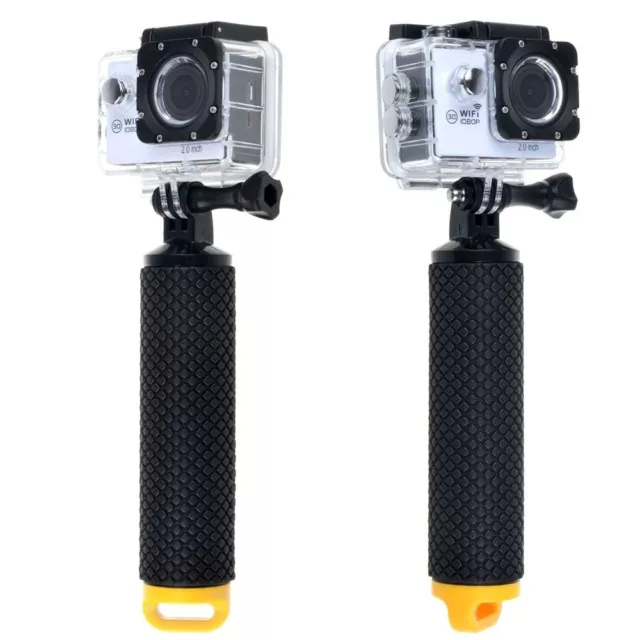 Floating Selfie Stick Monopod Handheld Pole for GoPro 5 4 3+ Silver Black Camera