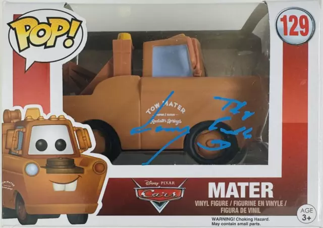 Larry The Cable Guy Signed Mater Funko Pop Vinyl 129 Disney Cars Autograph Bas 2