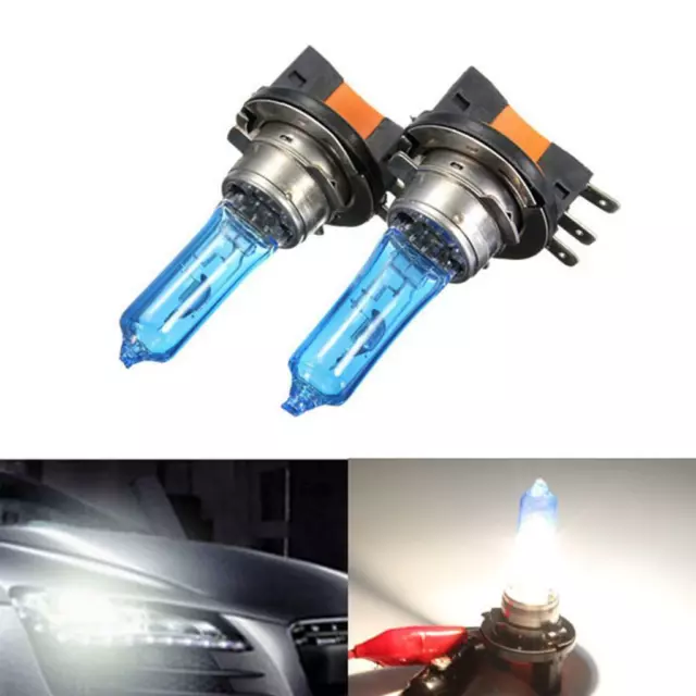 2X 55W H15 Xenon Blanc Phare Ampoule DRL HID Pour AUDI/BMW/Ford VW GOLF