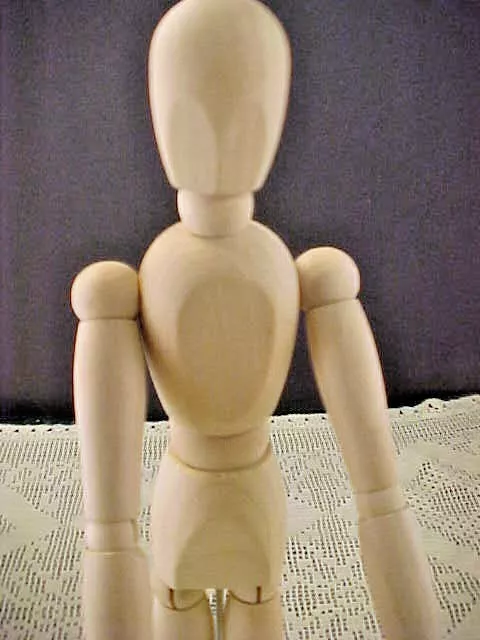 IKEA Gestalta Artist Wooden Model Poseable 13 Inches Tall Human Model W/Stand 2