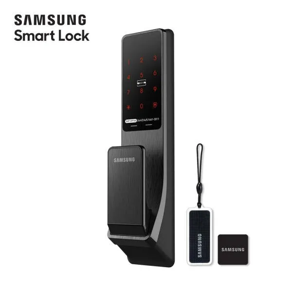 Samsung SHP-DP740 Smart Door Lock Push/Pull Double Lock Touch Pad Black