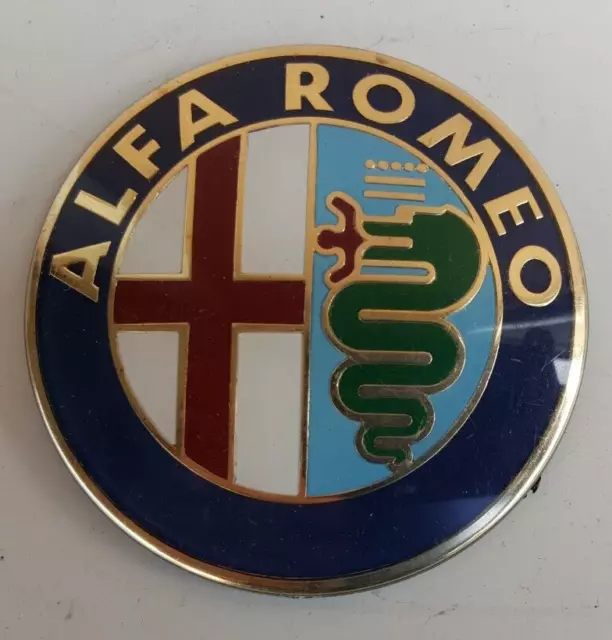 Stemma Originale Alfa Romeo Emblema Logo Gecar 113059003700 Nuovo Dell'epoca!