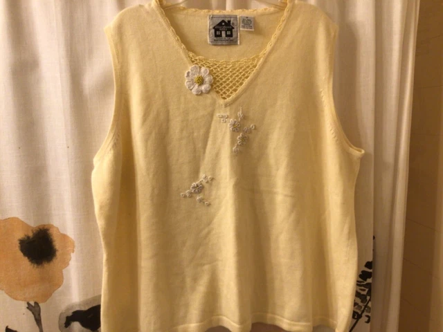 storybook sweater vest womens beautiful great condition