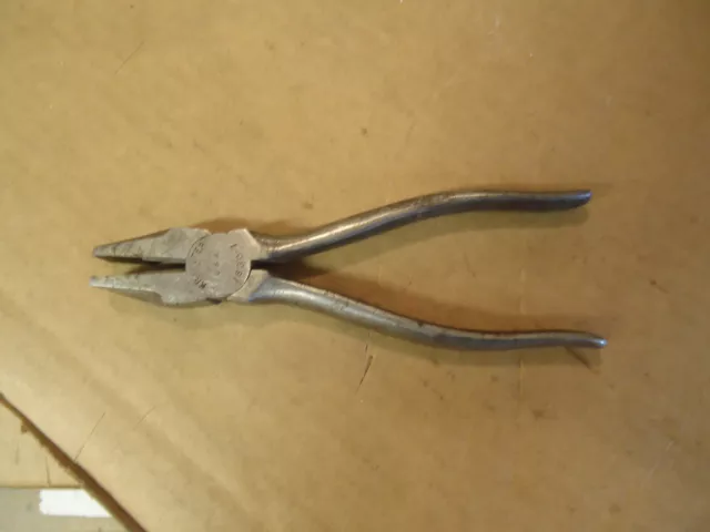 Kraeuter Industrial # 1830-7 Lineman Electrician 7" Pliers Vintage tool   W