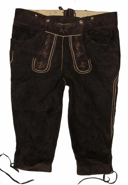 " DISTLER " Herren- Trachten- Kniebund- LEDERHOSE Trachtenhose dkl.- braun ca 48