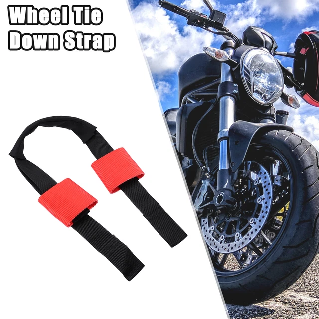 1 pz cinghia trasporto ruote anteriori per moto nylon nero rosso