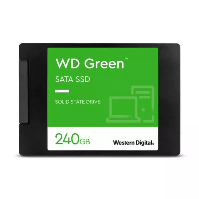 WESTERN DIGITAL 240Go SSD WD Green SATA 2.5'' 7mm (WDS240G3G0A) - NEUF - Boite