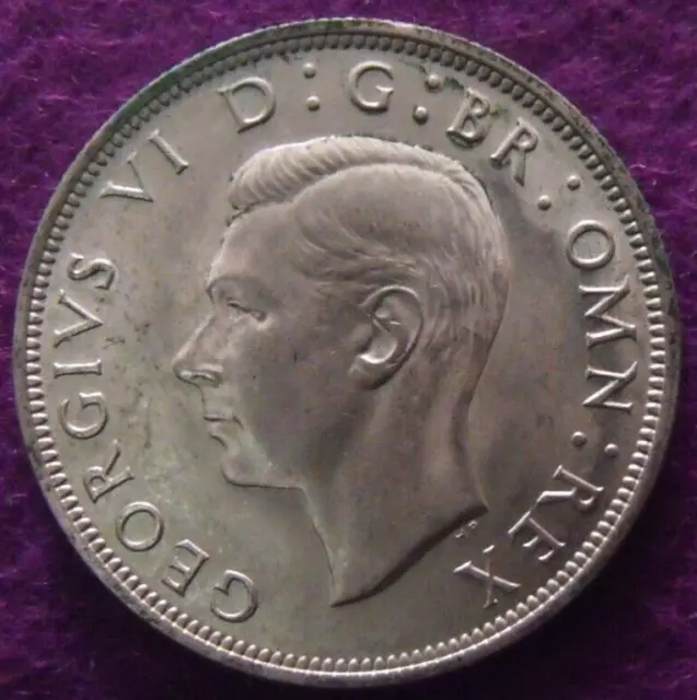 1946 GEORGE VI  SILVER HALF CROWN  ( 50% Silver )  British 2/6 Coin.   339