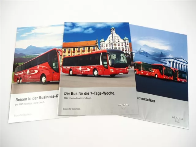 MAN Bus Lions Regio L C Coach C L City T TÜ M CNG Classic Brochures Poster