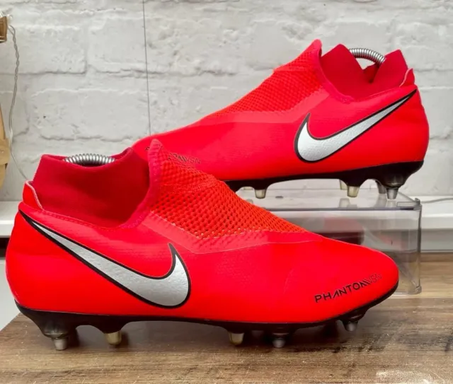 Nike Phantom VSN Vision Academy Pro DF SG Football Boots Orange / Red Size 7.5