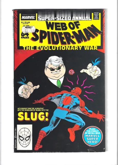 Marvel Comics WEB OF SPIDERMAN ANNUAL #4, 1st App Of Poison (1988)