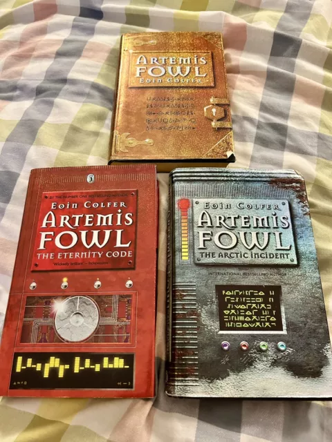 Artemis Fowl 1-3 Book Set (2 First Editions)