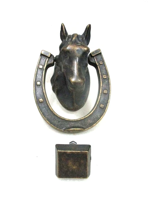 Heurtoir, Marteau de porte " Porte bonheur " en bronze