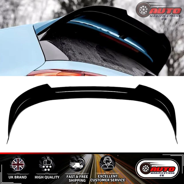 VW GOLF MK8 R GTI GTD R-Line Rear Wing Extension Lip Gloss Black 2020 ...