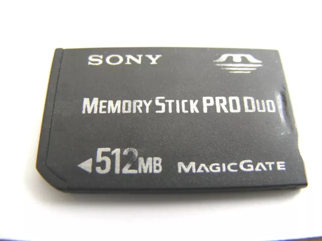 ;; 512MB Memory Stick PRO Duo ( 512 MB MS PRO Duo ) SONY gebraucht