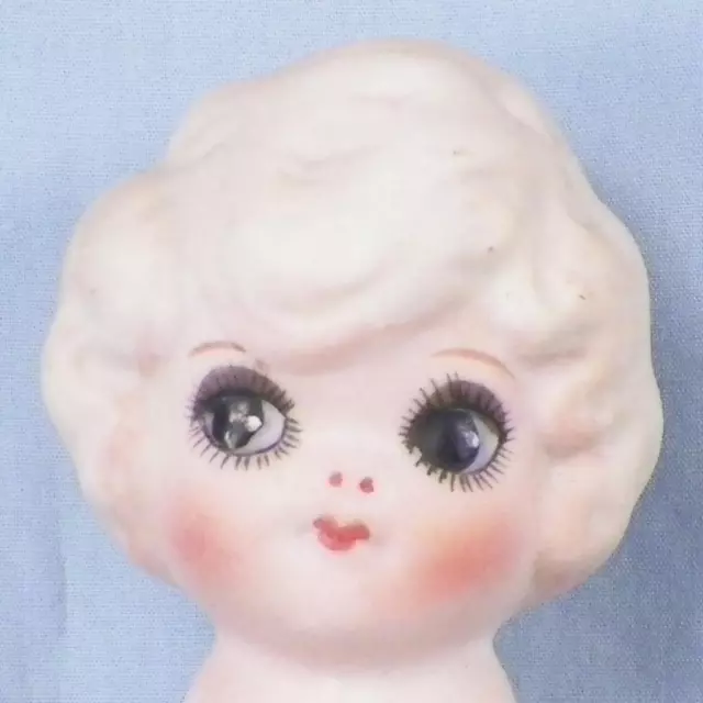 Flapper Girl Doll Lady All Bisque Blonde Bobbed Hair 503 Made Japan Cute #19