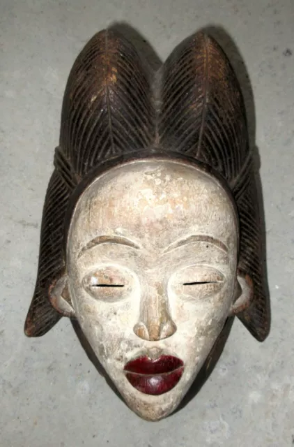 Antique Old Vintage African Okuyi Mask PUNU Tribe Gabon, TRIBAL ART, AFRICAN ART