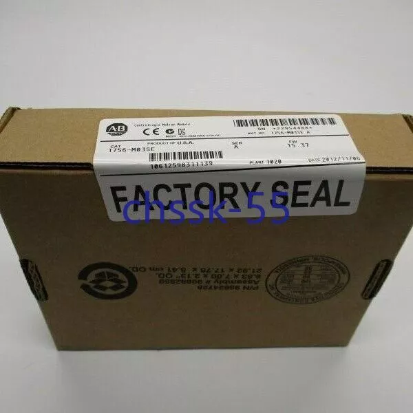 New Factory Sealed AB 1756-M03SE / A ControlLogix 3 Axis SERCOS Interface Module