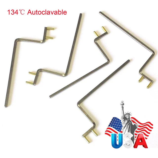 5Pcs Dental XCP X Ray Holder Bite Bitewing Indicator metal bar Arm 134 ℃ USA