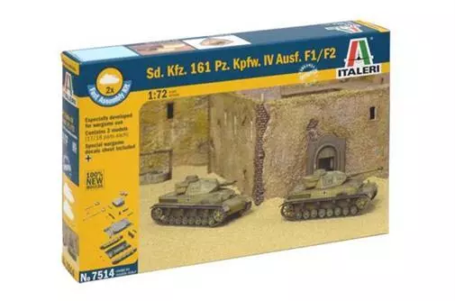 ITALERI 1:72 SdKfz.161 PzKpfw. IV F1 Fast As.Kit / 510107514