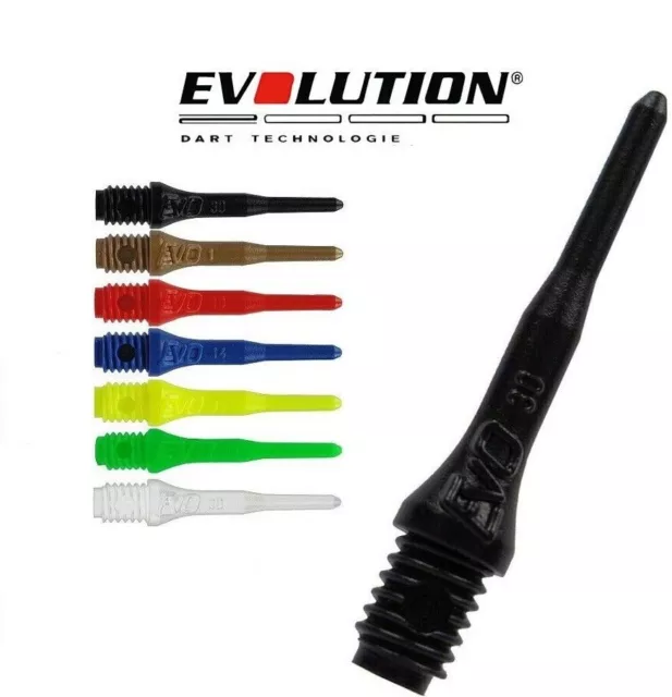 500 Evo Dart Spitzen Longlife 2ba 22mm kurz Softtips Evolution