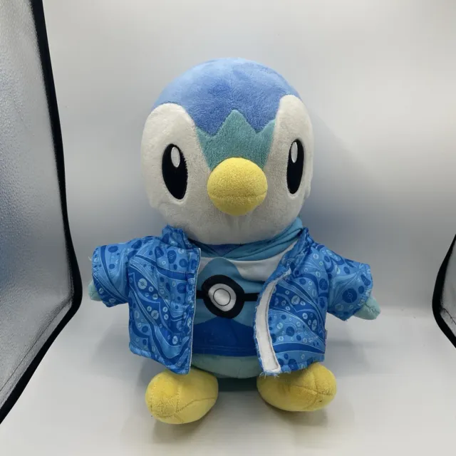 Rare Retired Build A Bear Pokémon Piplup With Hoodie & Jacket No Sound