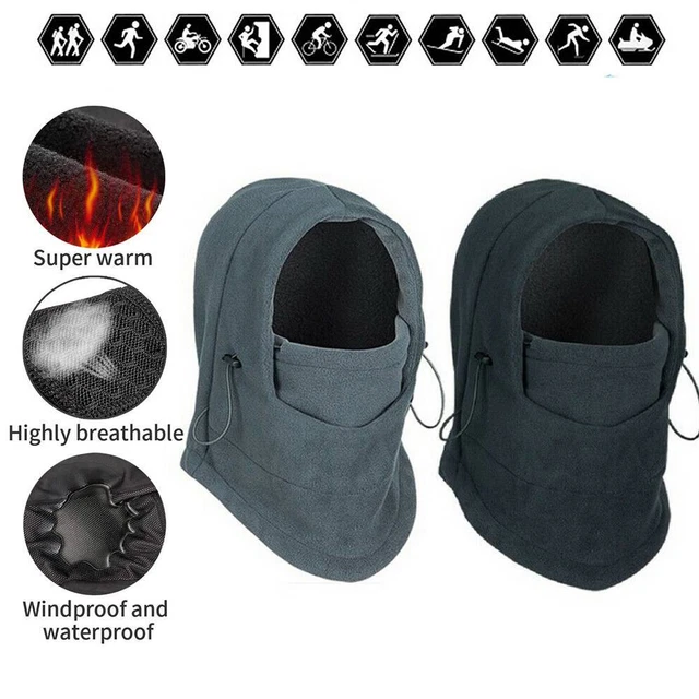 Winter Sturmhaube Warme Sturmmaske Motorrad Fahrradmaske Mütze Atmungsaktiv DE