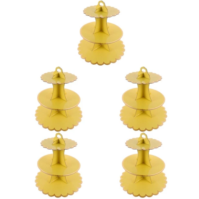 Portatorte di carta a tre livelli torre cupcake a 3 piani tazza di cartone