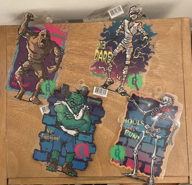 Lote de 4 pegamentos para ventana de piel de gallina por color pegamentos vintage década de 1990