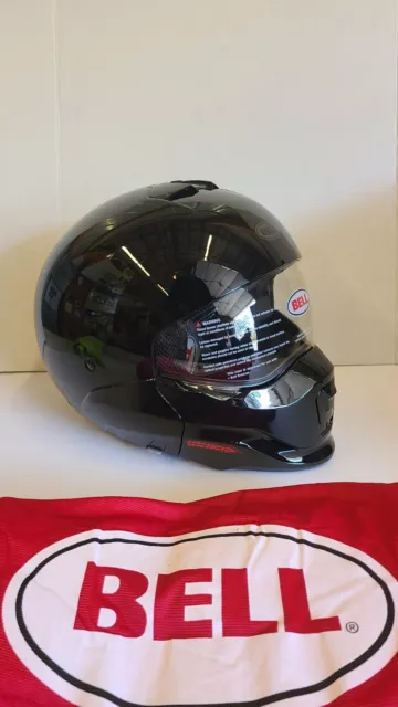 Bell Broozer Modular Motorcycle Helmet Gloss Black X-Large. #100