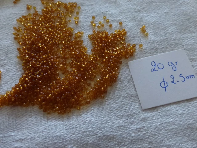 Lot De Perles Anciennes En Verre Argenté – 25 G, Tubes 20 Mm, Pour Broderie Et Passementerie Vintage