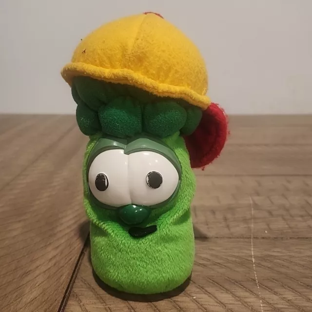 Veggie Tales Junior Jr Asparagus 6" Plush Stuffed Toy Big Idea Gund Hard Eyes