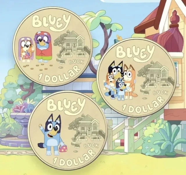 ROYAL AUSTRALIAN MINT 2024 Bluey Dollarbucks Three Coin Uncirculated