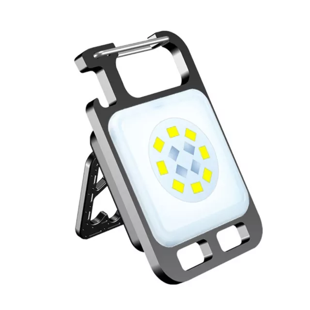 Cob Lavoro Ricaricabile` Mini Luce LED Torcia USB Lampada Tascabile Portachiavi