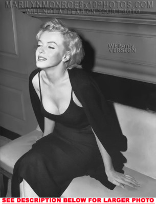 MARILYN MONROE SITTING BEAUTY (1) RARE 8x10 PHOTO
