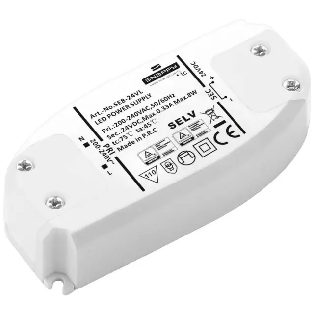 TRANSFORMATEUR POUR LED, Driver de LED Dehner Elektronik SE 8-24VL (24VDC)  à EUR 17,98 - PicClick FR